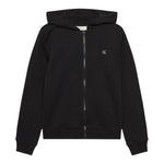 Calvin Klein Felpa Xon Zip E Cappuccio tinta unita Nero per Bambino IU0IU00707X NERO CALVIN KLEIN 