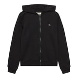 Calvin Klein Felpa Xon Zip E Cappuccio tinta unita Nero per Bambino IU0IU00707X NERO CALVIN KLEIN 