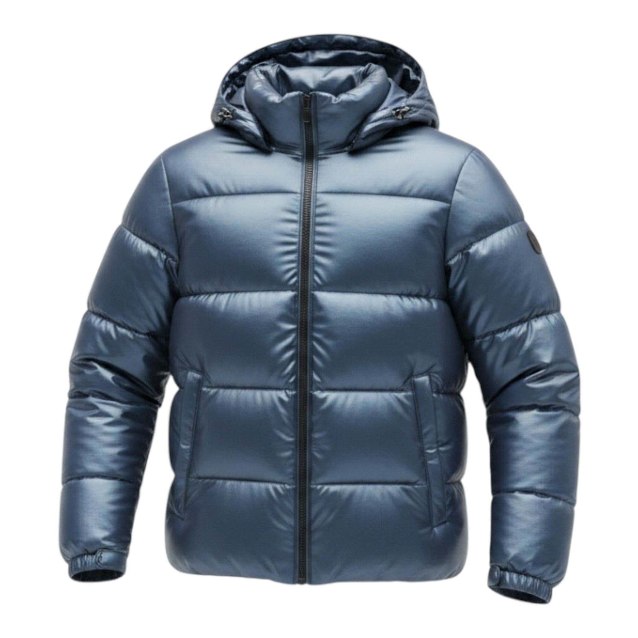 Canadian Giubbino tinta unita con Zip E Cappuccio Blu per Bambino G224015WK BLU CANADIAN 