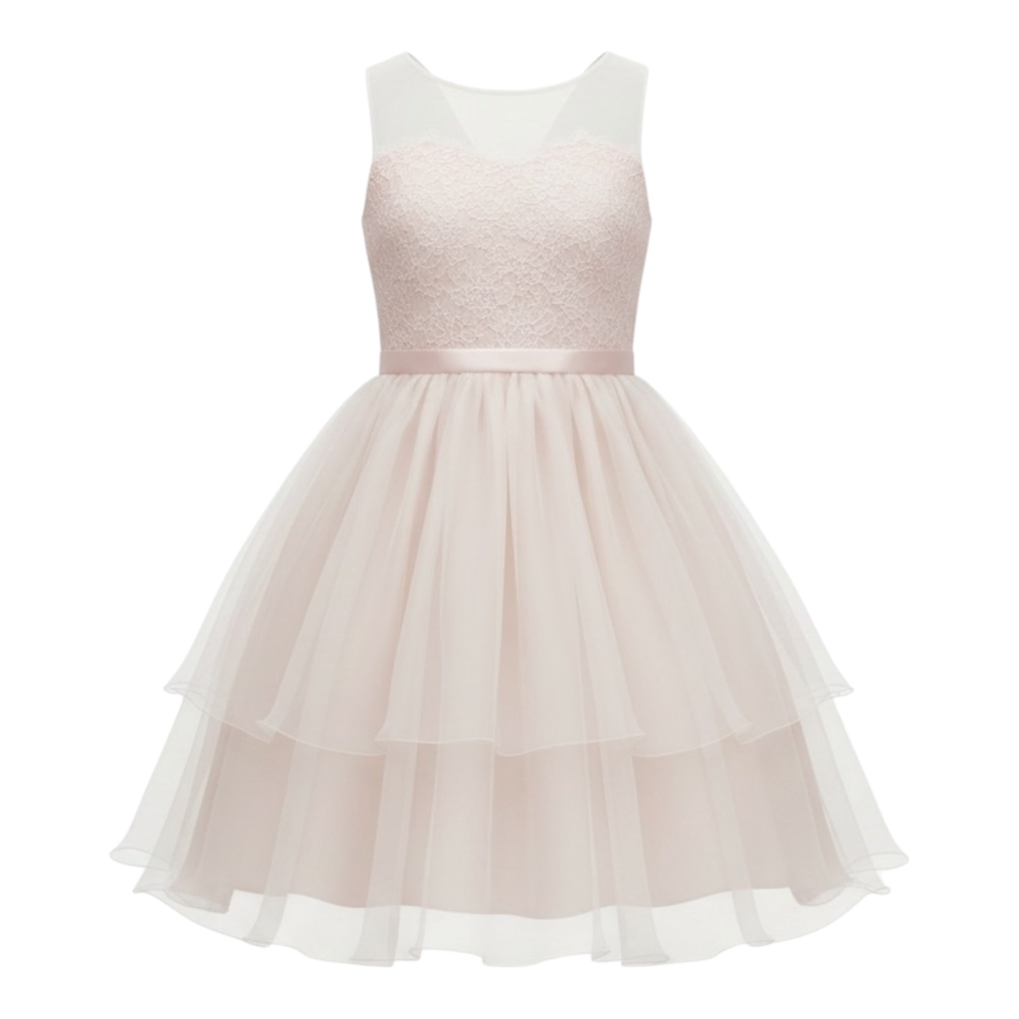 Carlo Pignatelli Abito Cerimonia tinta unita con Tulle Rosa per Bambina ABC0161C ROSA CARLO PIGNATELLI 