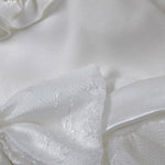 Carlo Pignatelli Abito Cerimonia tinta unita con Ricami E Tulle Bianco per Neonata CP66560 BIANCO CARLO PIGNATELLI 