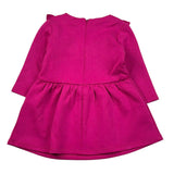 Carre'Ment Beau Abito tinta unita con Colletto Magenta per Neonata Y30195 MAGENTA CARRE'MENT BEAU 