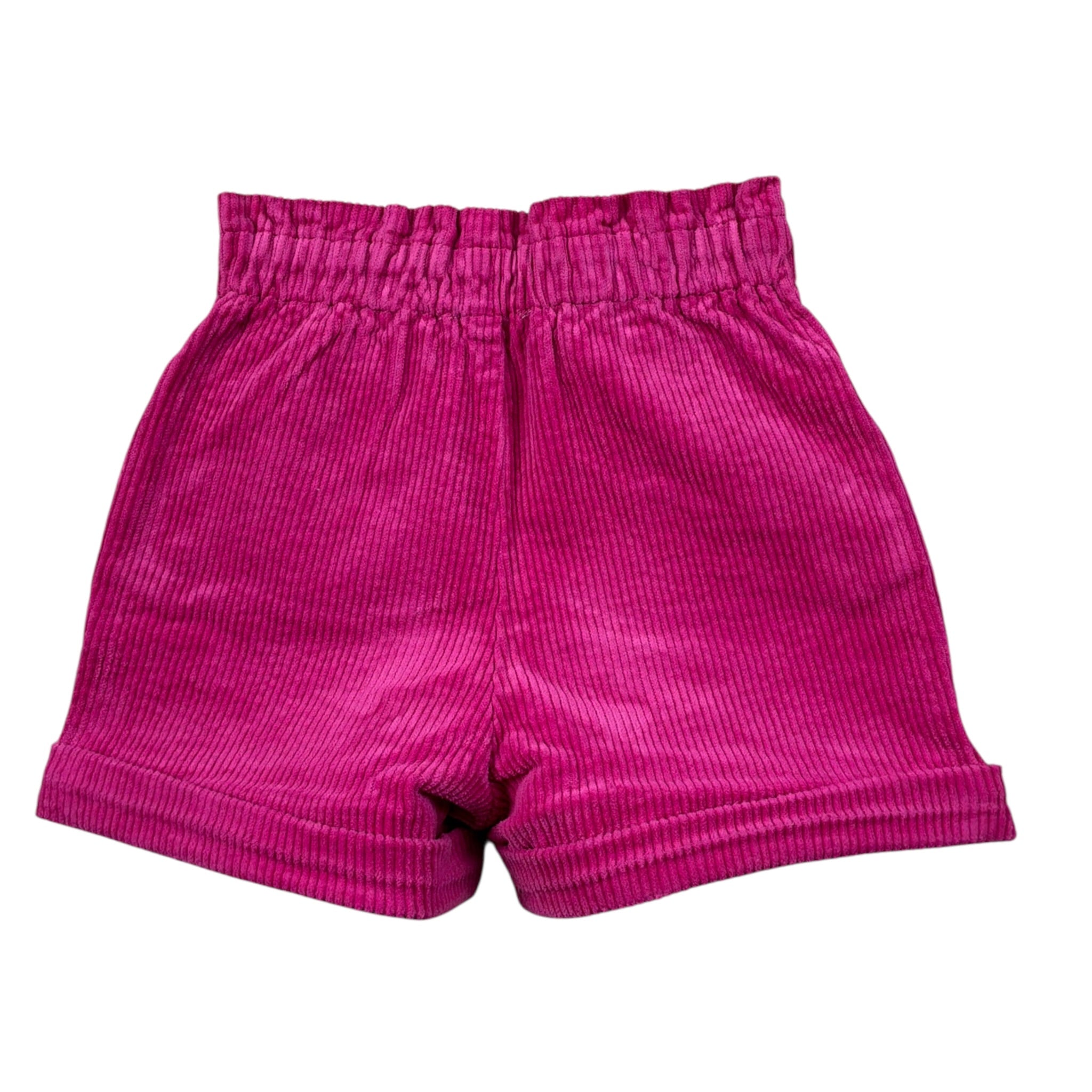 Carre'Ment Beau Short tinta unita con Elastico In Vita Fuxia per Neonata Y30208 FUXIA CARRE'MENT BEAU 