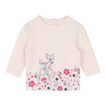 Carre'Ment Beau Shirt Girocollo tinta unita con Stampa Rosa per Bambina Y30227J ROSA CARRE'MENT BEAU 