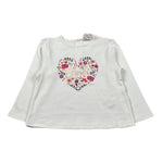 Carre'Ment Beau Shirt Girocollo tinta unita con Ricami Panna per Neonata Y30304 PANNA CARRE'MENT BEAU 