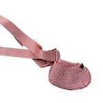 Casilda Jimena Babbucce tinta unita In Filo Rosa per Neonata 62920702 ROSA CASILDA JIMENA 