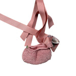 Casilda Jimena Babbucce tinta unita In Filo Rosa per Neonata 62920702 ROSA CASILDA JIMENA 