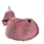 Casilda Jimena Babbucce tinta unita In Filo Rosa per Neonata 62920702 ROSA CASILDA JIMENA 