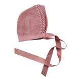 Casilda Jimena Cappello tinta unita In Filo Rosa per Neonata 63541713 ROSA CASILDA JIMENA 