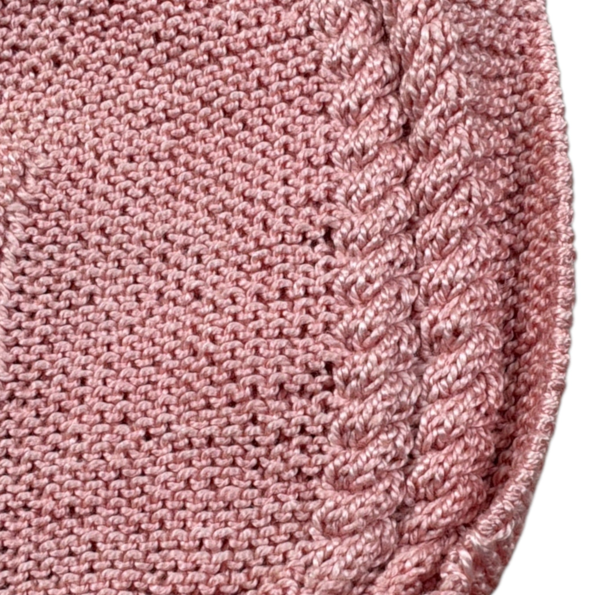 Casilda Jimena Cappello tinta unita In Filo Rosa per Neonata 63541713 ROSA CASILDA JIMENA 