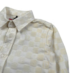 Cesare Paciotti Camicia Manica Lunga tinta unita con Loghi Panna per Neonato CMP6352B PANNA CESARE PACIOTTI 