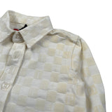 Cesare Paciotti Camicia Manica Lunga tinta unita con Loghi Panna per Neonato CMP6352B PANNA CESARE PACIOTTI 
