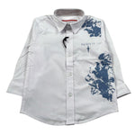 Cesare Paciotti Camicia tinta unita con Stampa Bianco per Neonato CMP6354BN BIANCO CESARE PACIOTTI 