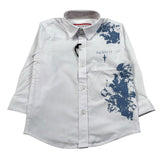 Cesare Paciotti Camicia tinta unita con Stampa Bianco per Neonato CMP6354BN BIANCO CESARE PACIOTTI 