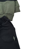 Cesare Paciotti Completo 2 Pezzi Felpa-Pantalone Nero/Verde per Neonato COMP6301B NERO/VERDE CESARE PACIOTTI 