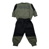 Cesare Paciotti Completo 2 Pezzi Felpa-Pantalone Nero/Verde per Neonato COMP6301BX NERO/VERDE CESARE PACIOTTI 