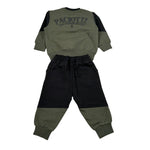Cesare Paciotti Completo 2 Pezzi Felpa-Pantalone Nero/Verde per Neonato COMP6301BXX NERO/VERDE CESARE PACIOTTI 