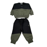 Cesare Paciotti Completo 2 Pezzi Felpa-Pantalone Nero/Verde per Neonato COMP6301BXX NERO/VERDE CESARE PACIOTTI 