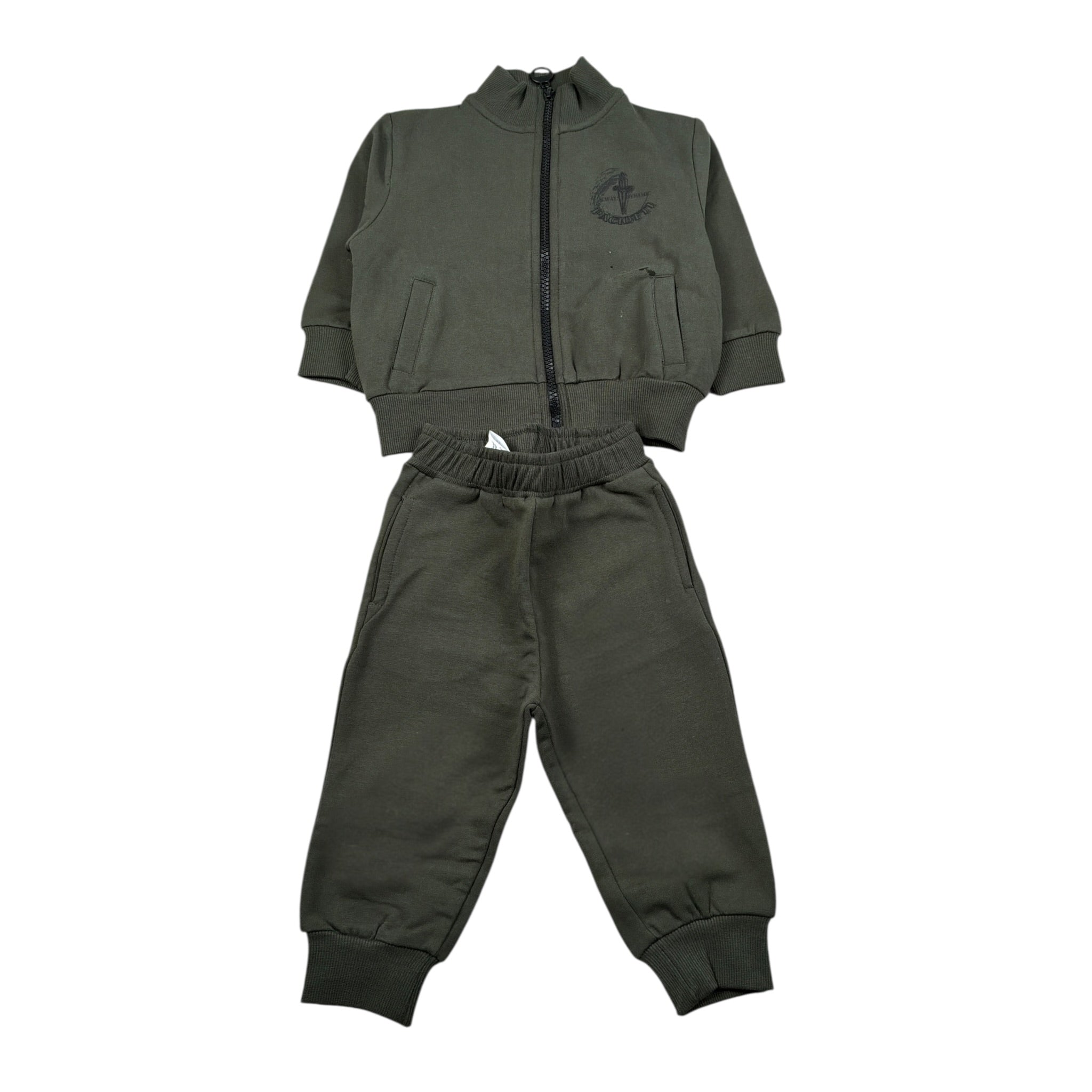 Cesare Paciotti Completo 2 Pezzi Felpa-Pantalone tinta unita Verde per Neonato COMP6302B VERDE CESARE PACIOTTI 