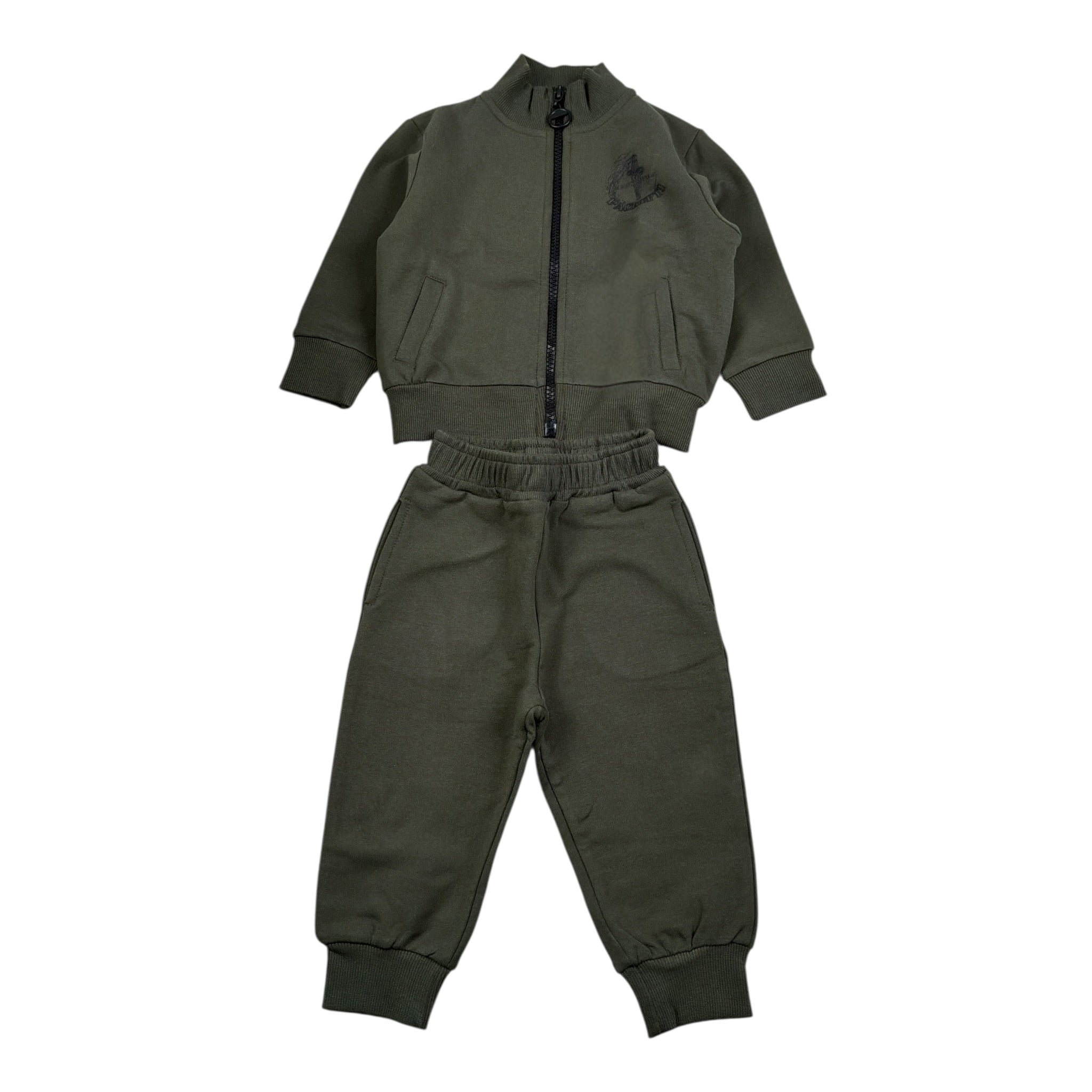Cesare Paciotti Completo 2 Pezzi Felpa-Pantalone tinta unita Verde per Bambino COMP6302BX VERDE CESARE PACIOTTI 
