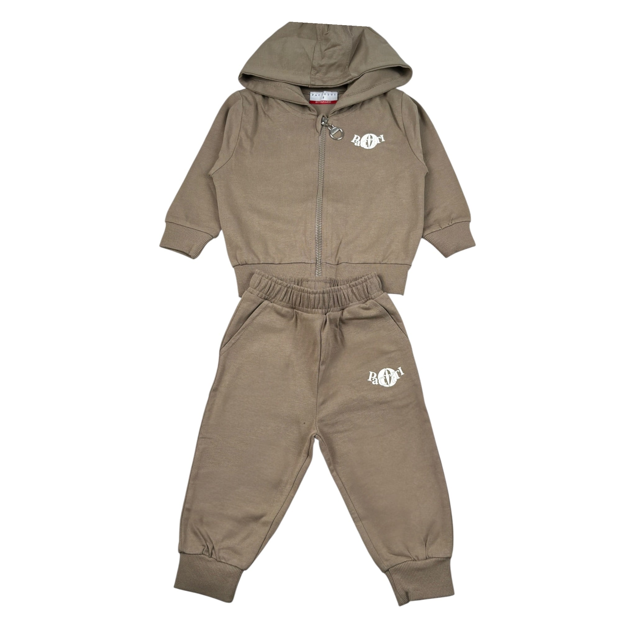 Cesare Paciotti Completo 2 Pezzi Felpa-Pantalone tinta unita Fango per Bambino COMP6305B FANGO CESARE PACIOTTI 