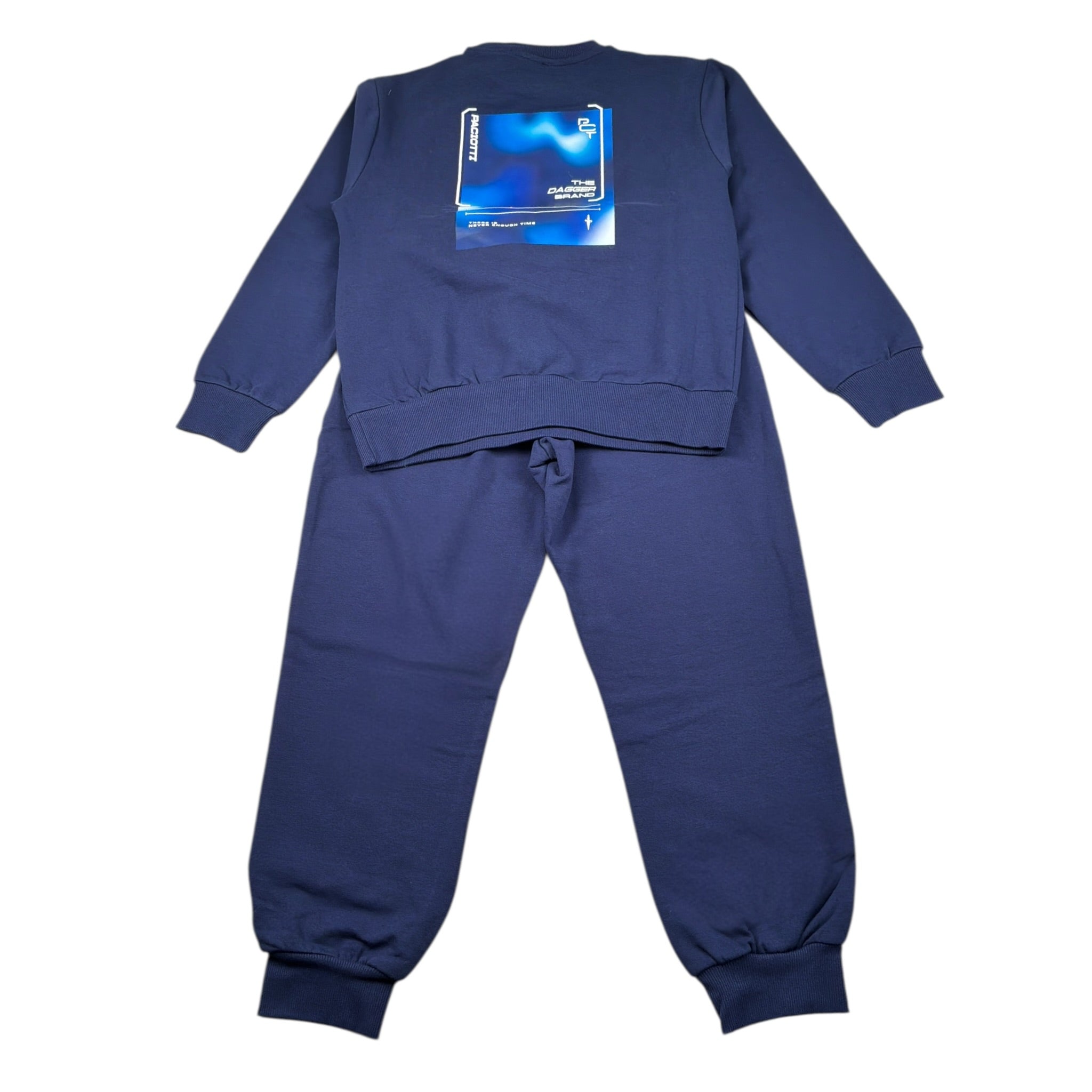 Cesare Paciotti Completo 2 Pezzi Felpa-Pantalone tinta unita Blu per Bambino COMP6308J BLU CESARE PACIOTTI 