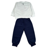 Cesare Paciotti Completo 2 Pezzi Felpa-Pantalone Bicolore Bianco/Blu per Neonato COMP6318B BIANCO/BLU CESARE PACIOTTI 