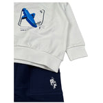 Cesare Paciotti Completo 2 Pezzi Felpa-Pantalone Bicolore Bianco/Blu per Neonato COMP6318B BIANCO/BLU CESARE PACIOTTI 