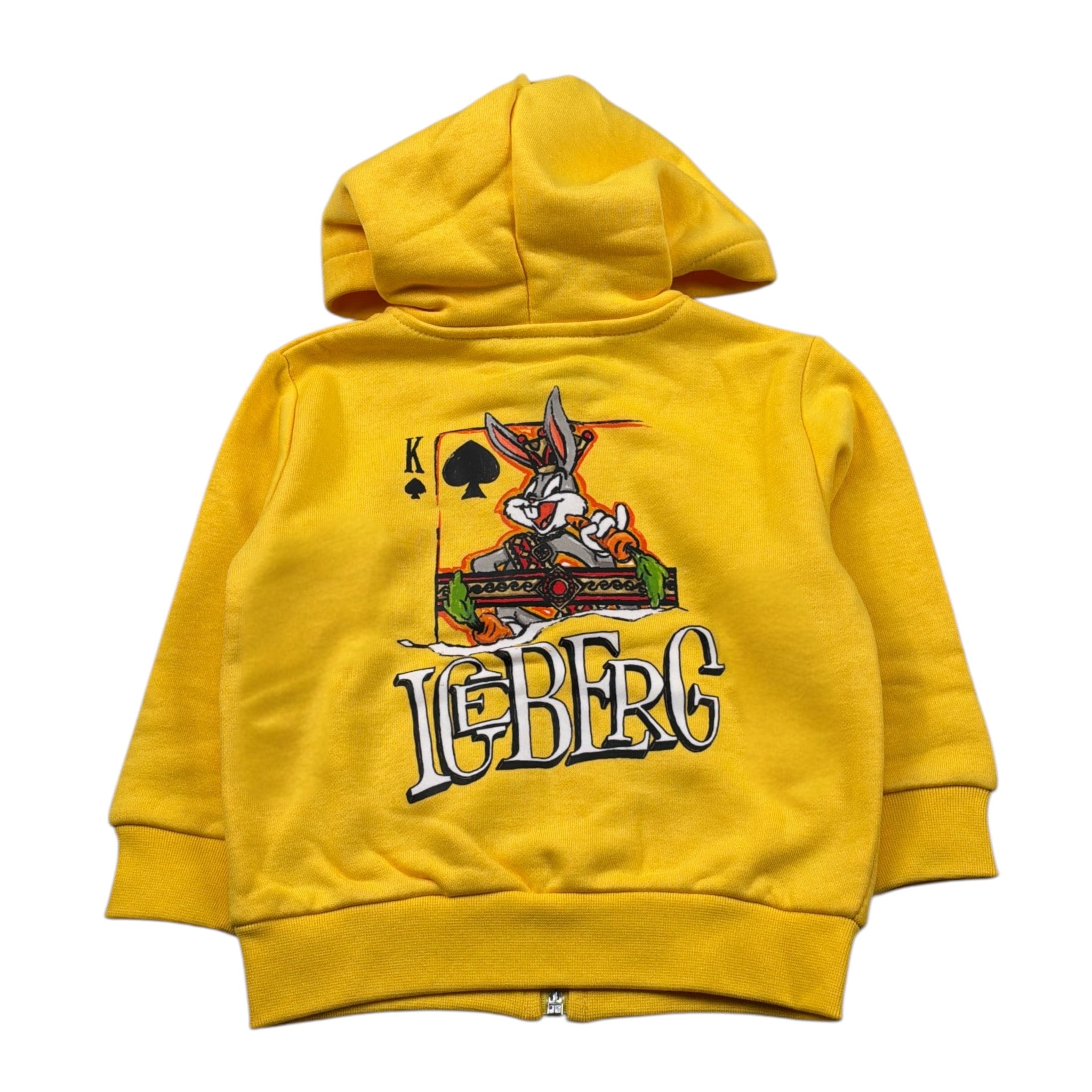 Cesare Paciotti Felpa con Zip E Cappuccio Tint Unita Giallo per Neonato MFICE6330B GIALLO CESARE PACIOTTI 