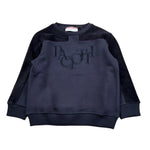 Cesare Paciotti Felpa Chiusa Girocollo tinta unita con Logo Blu per Bambino MFP6350BX BLU CESARE PACIOTTI 