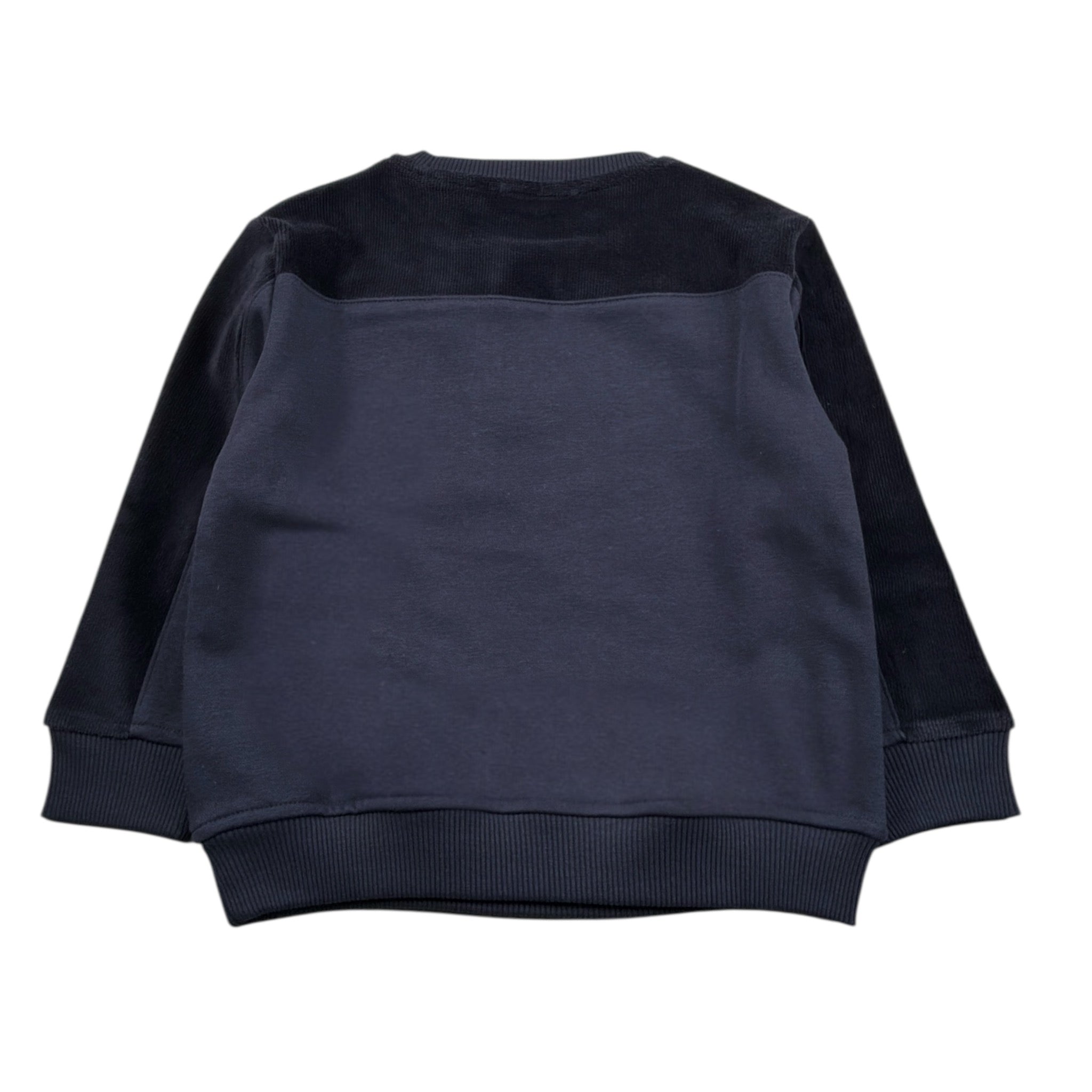 Cesare Paciotti Felpa Chiusa Girocollo tinta unita con Logo Blu per Bambino MFP6350BX BLU CESARE PACIOTTI 