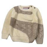 Cesare Paciotti Maglia Girocollo Bicolore Beige per Neonato MGP6358BXN BEIGE CESARE PACIOTTI 