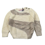 Cesare Paciotti Maglia Girocollo Bicolore Beige per Neonato MGP6358BXX BEIGE CESARE PACIOTTI 