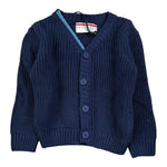Cesare Paciotti Cardigan tinta unita con Logo Blu per Bambino MGP6362BXJ BLU CESARE PACIOTTI 