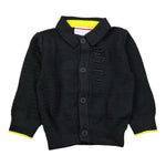 Cesare Paciotti Cardigan tinta unita con Colletto Nero per Neonato MGP6365BX NERO CESARE PACIOTTI 
