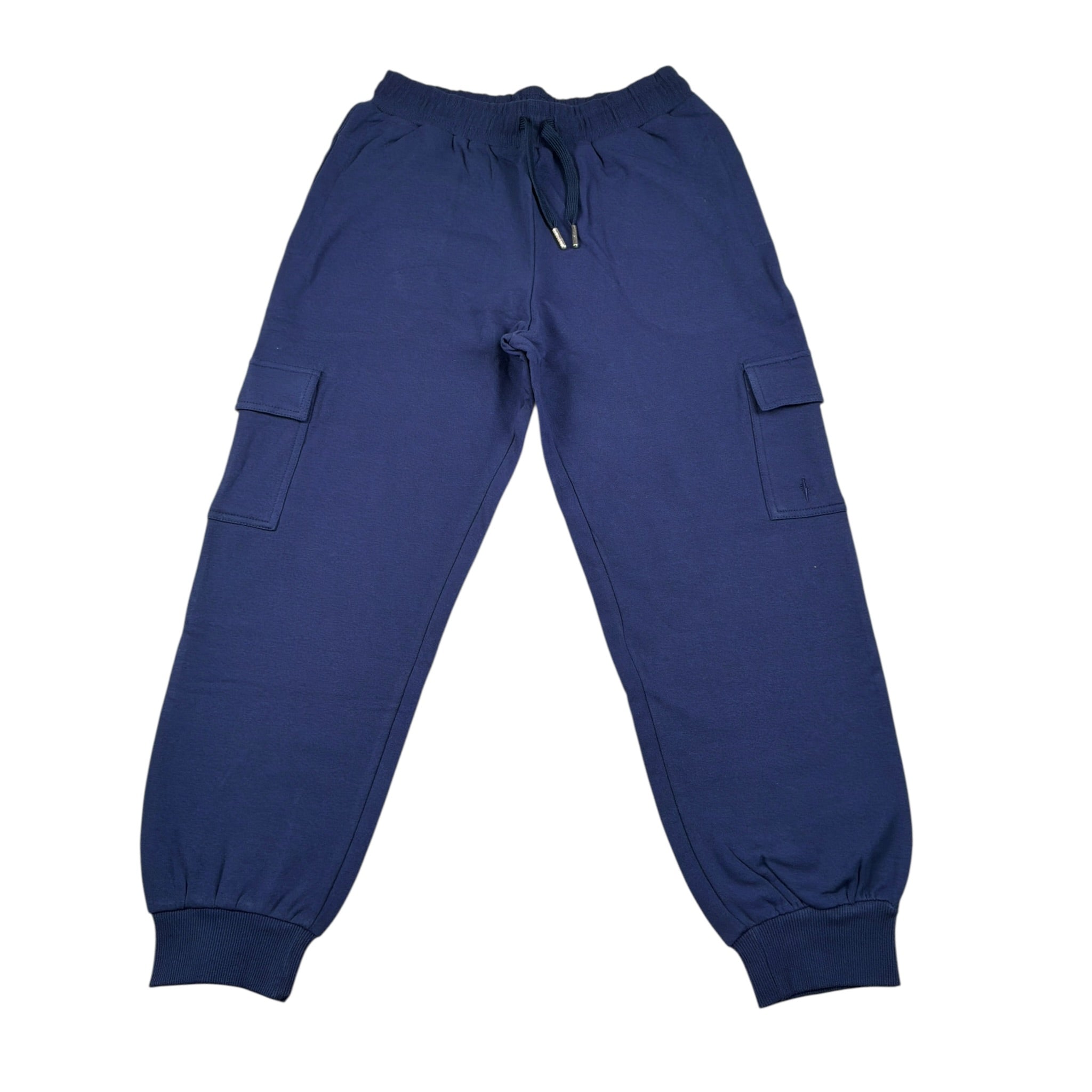 Cesare Paciotti Pantalone tinta unita con Alstico In Vita Blu per Bambino PFP6301JXX BLU CESARE PACIOTTI 