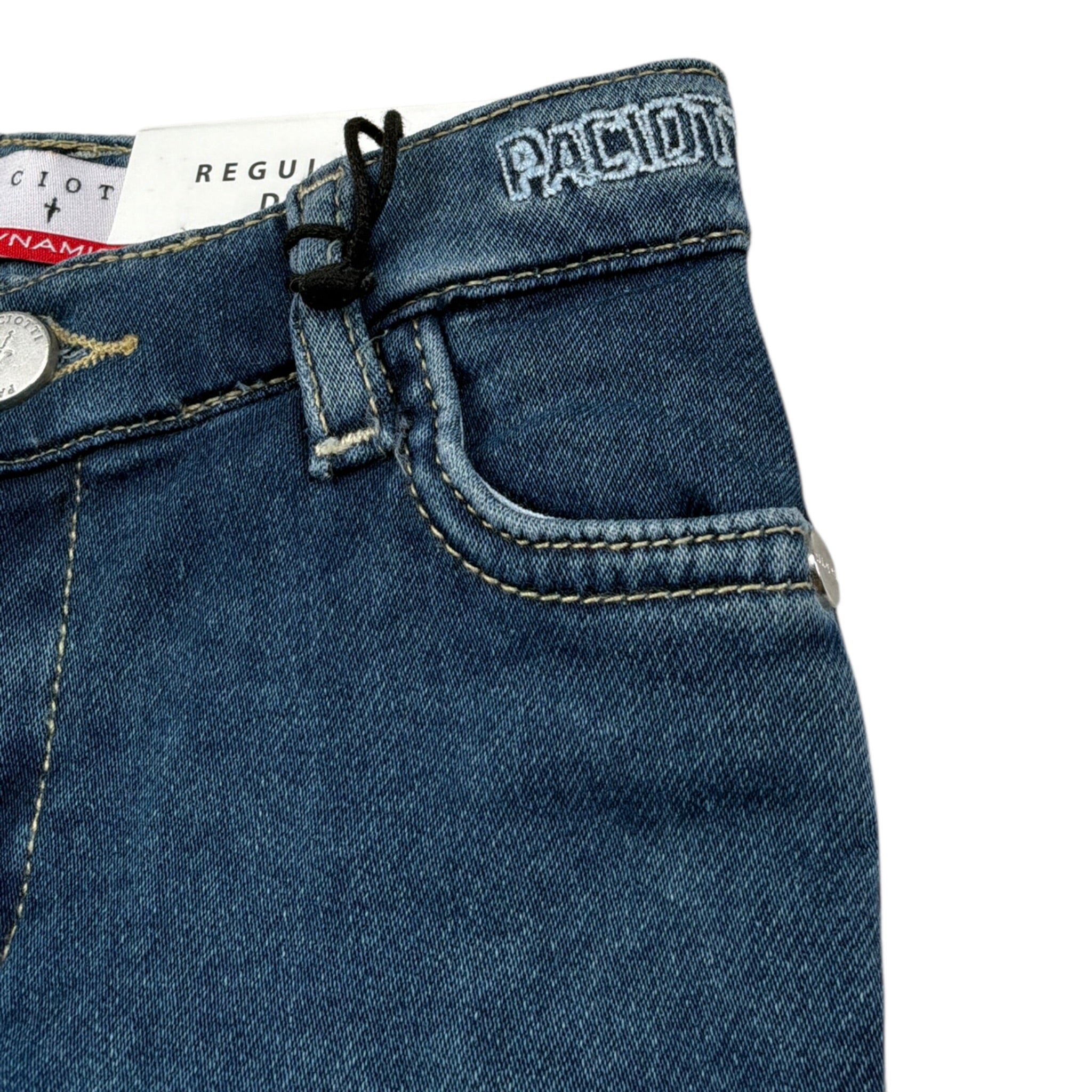Cesare Paciotti Jeans tinta unita con Girovita Regolabile Blu per Neonato PTP6301B BLU CESARE PACIOTTI 