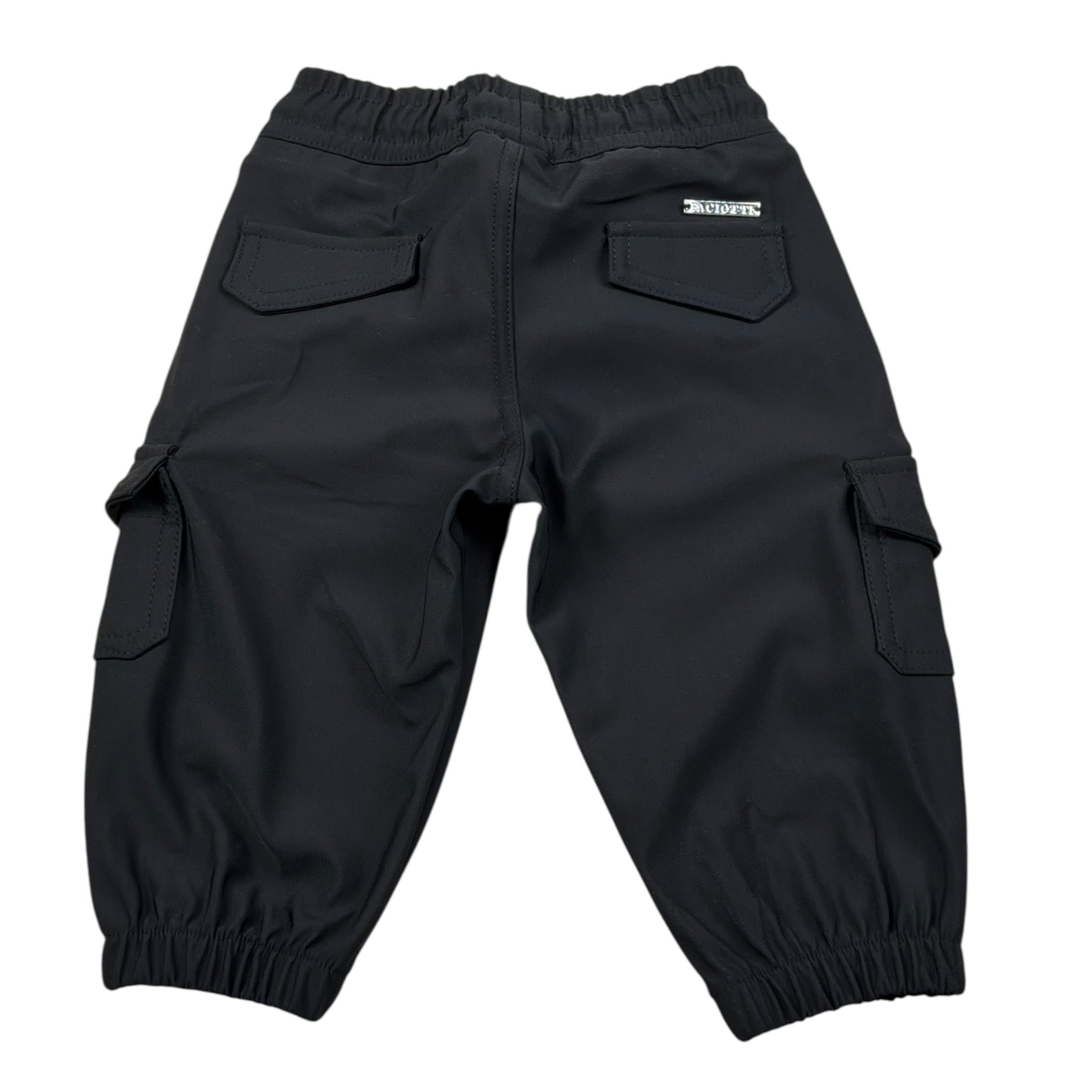 Cesare Paciotti Pantalone tinta unita con Elastico In Vita Nero per Neonato PTP6350BNXXX NERO CESARE PACIOTTI 