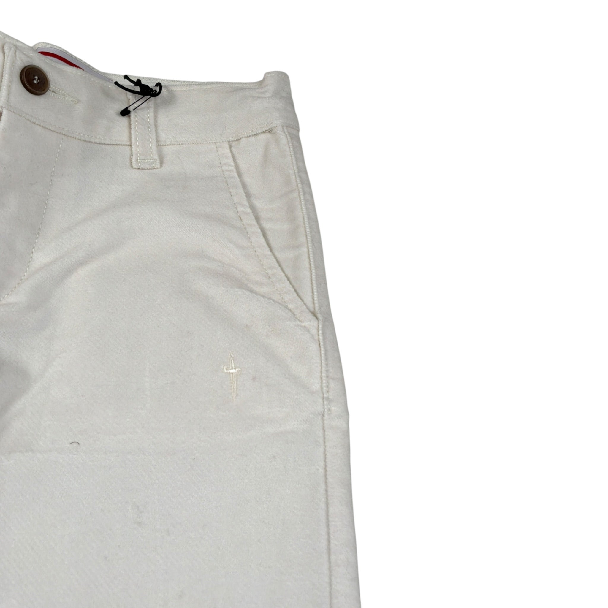 Cesare Paciotti Pantalone tinta unita In Velluto Panna per Neonato PTP6351BX PANNA CESARE PACIOTTI 