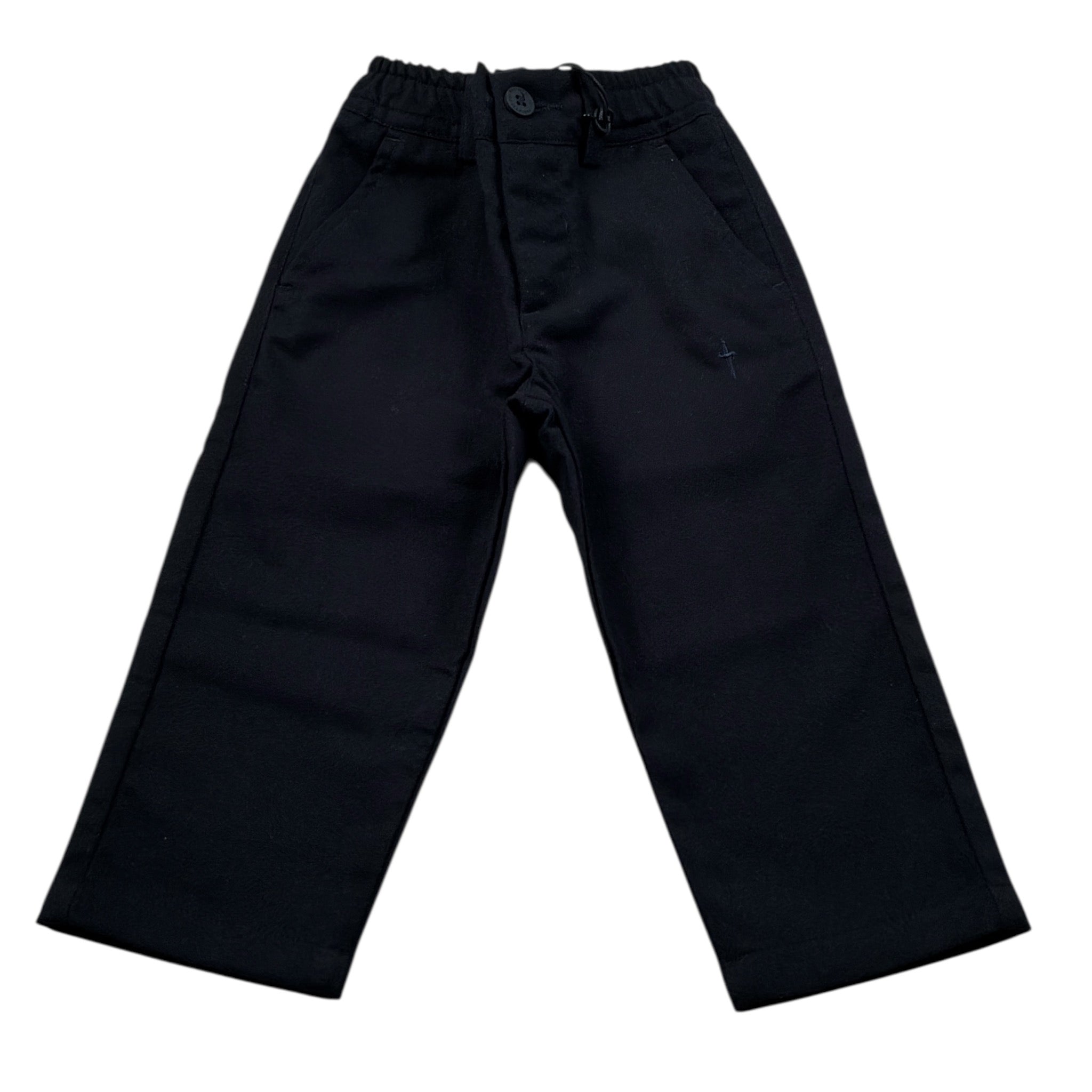 Cesare Paciotti Pantalone tinta unita con Elastico In Vita Blu per Neonato PTP6356B BLU CESARE PACIOTTI 