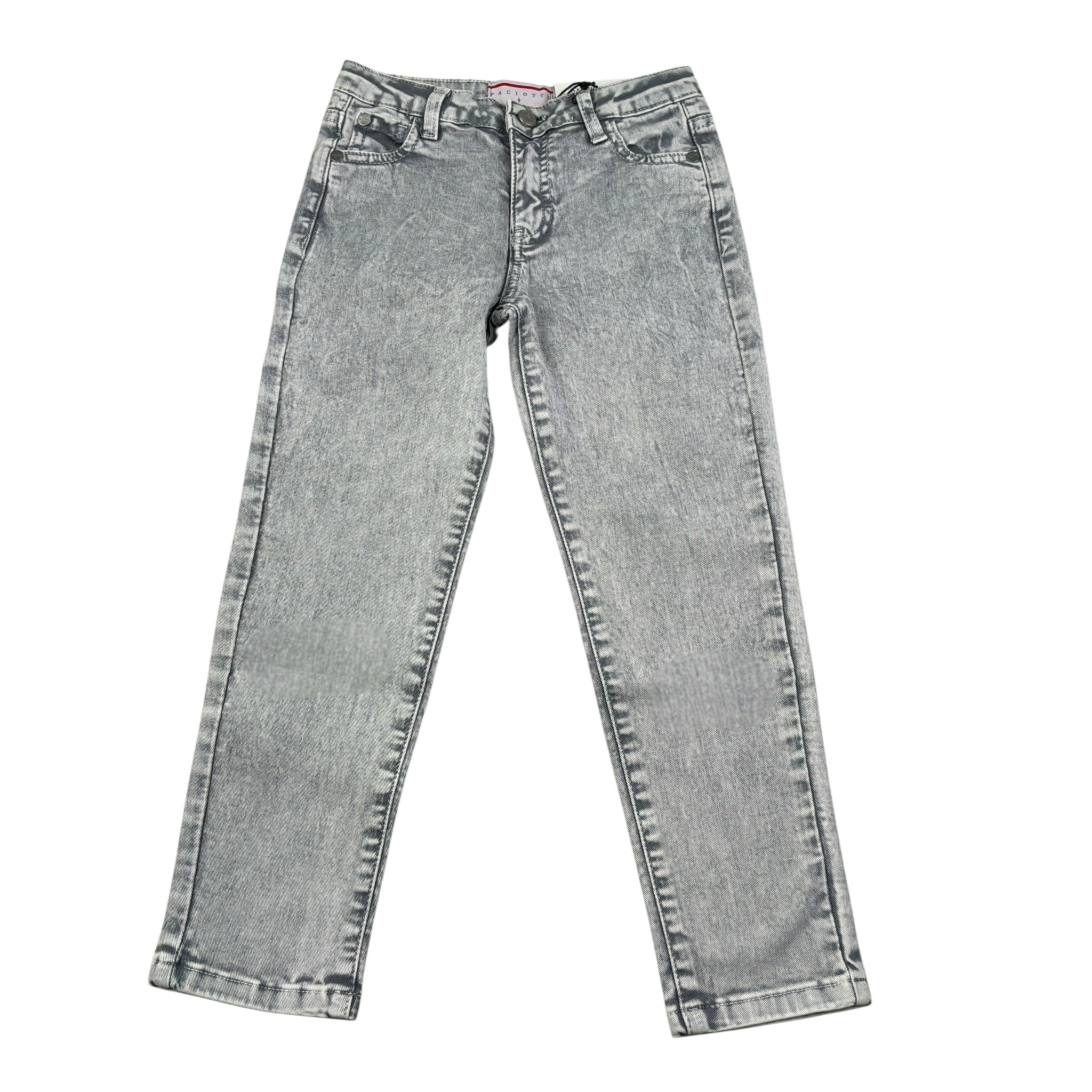 Cesare Paciotti Jeans tinta unita con Girovita Regolabile Grigio per Bambino PTP6363B GRIGIO CESARE PACIOTTI 