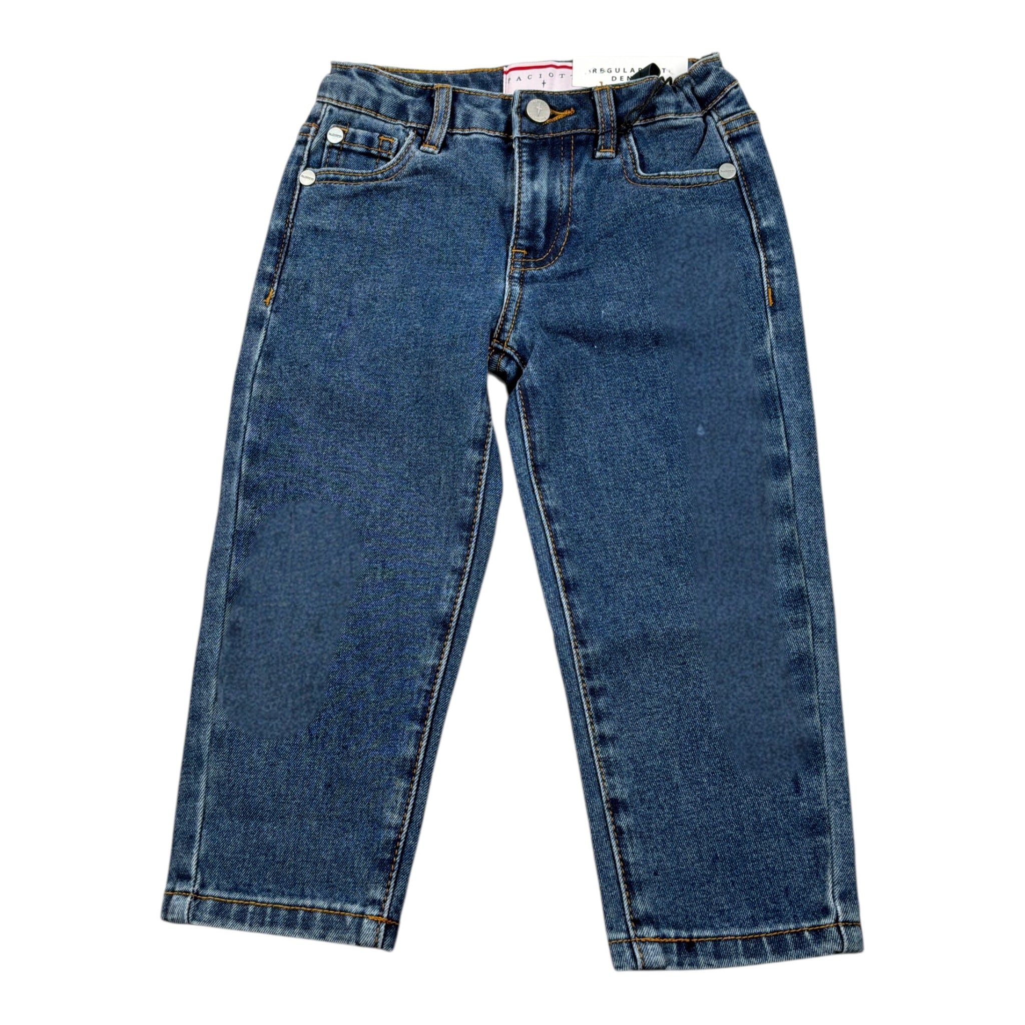 Cesare Paciotti Jeans tinta unita con Girovita Regolabile Blu per Neonato PTP6364BN BLU CESARE PACIOTTI 