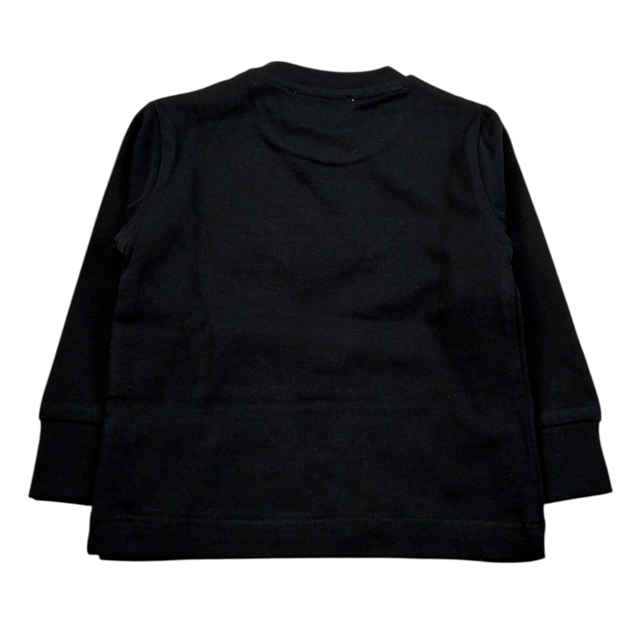 Cesare Paciotti Shirt Girocollo tinta unita con Stampa Nero per Neonato TSP6314B NERO CESARE PACIOTTI 