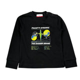 Cesare Paciotti Shirt Girocollo tinta unita con Stampa Nero per Bambino TSP6314BX NERO CESARE PACIOTTI 