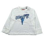Cesare Paciotti Shirt Girocollo tinta unita con Stampa Bianco per Neonato TSP6320B BIANCO CESARE PACIOTTI 
