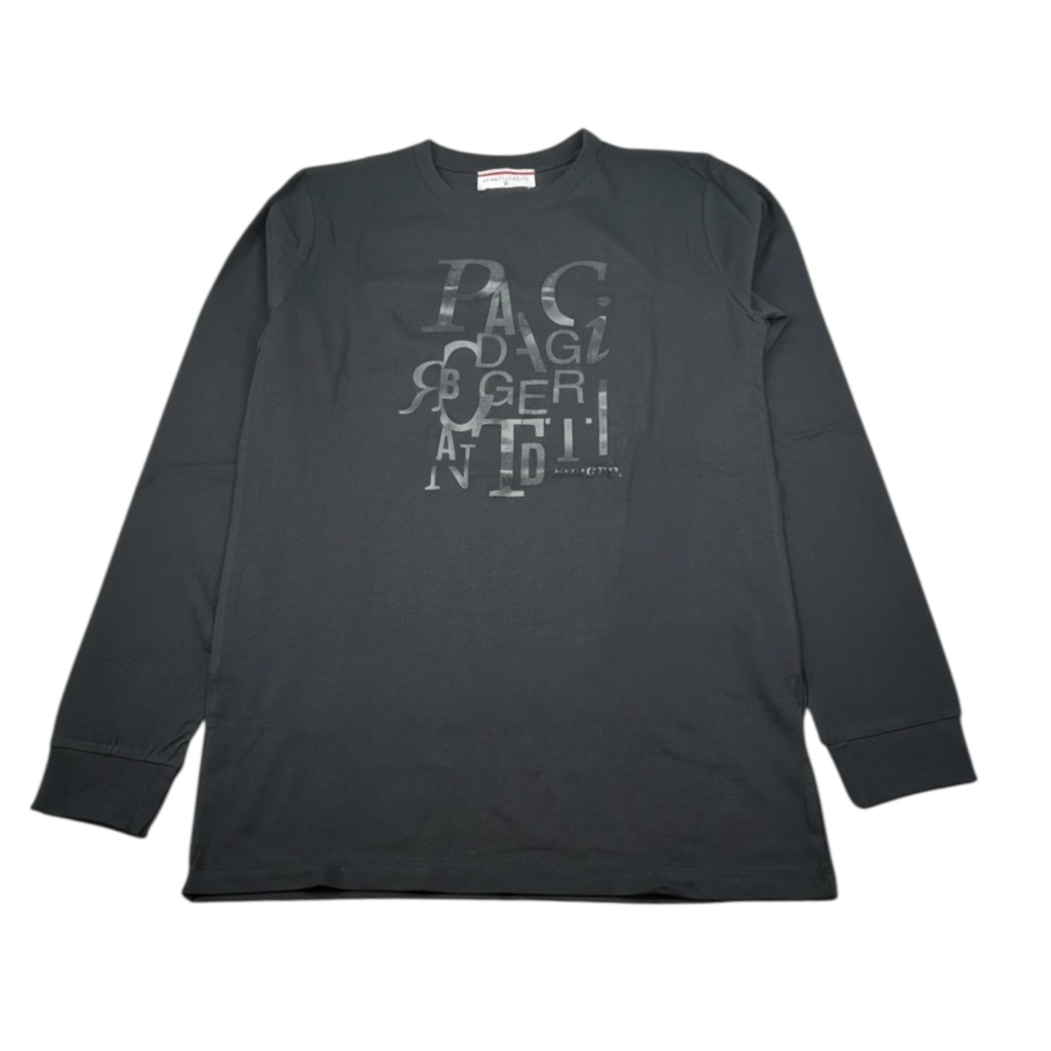 Cesare Paciotti Shirt Girocollo tinta unita con Logo Nero per Bambino TSP6357J NERO CESARE PACIOTTI 