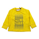 Cesare Paciotti Shirt Girocollo tinta unita con Stampa Giallo per Neonato TSP6366B GIALLO CESARE PACIOTTI 