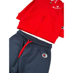 Champion Completo 2Pz Felpa con Zip-Pantalone Rosso per Neonato 306866 ROSSO CHAMPION 