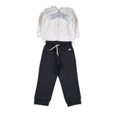 Champion Completo 2Pz Felpa con Zip-Pantalone Panna per Neonato 307266 PANNA CHAMPION 