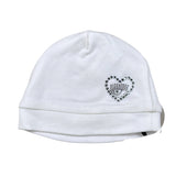 Chiara Ferragni Cappello tinta unita con Brillantini Bianco per Neonata 5580018020 BIANCO CHIARA FERRAGNI 
